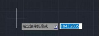 CAD如何通過兩點確定偏移距離？