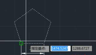 CAD如何按照比例縮放五邊形？