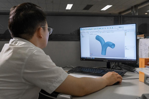 應(yīng)用中望3D設(shè)計聯(lián)塑管道